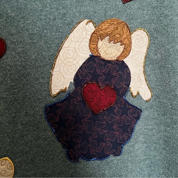 Pro Spirit Select Sweats Pullover Turtleneck‎ Sweatshirt Angels Green XL Vintage - Picture 7 of 7